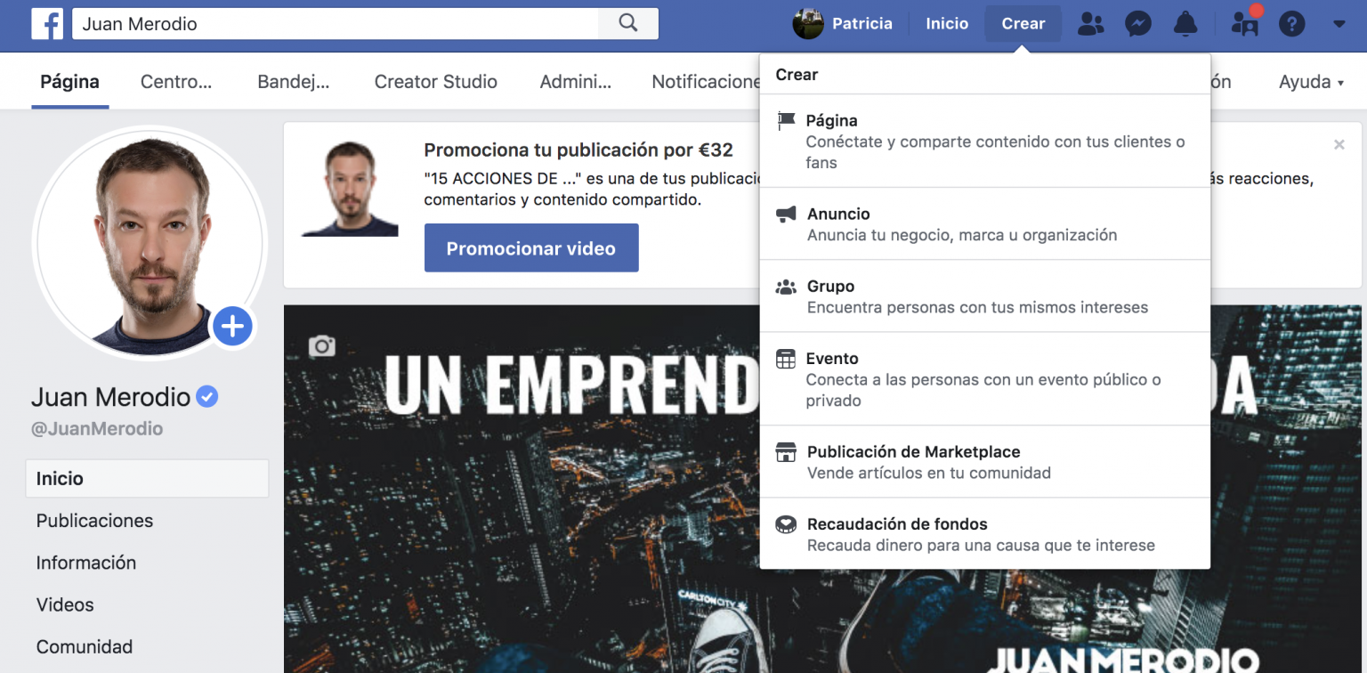 C Mo Crear Una P Gina En Facebook Novedades Para Empresas