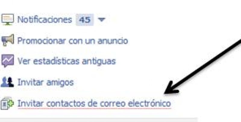 Facebook permite invitar a Contactos por correo electrónico