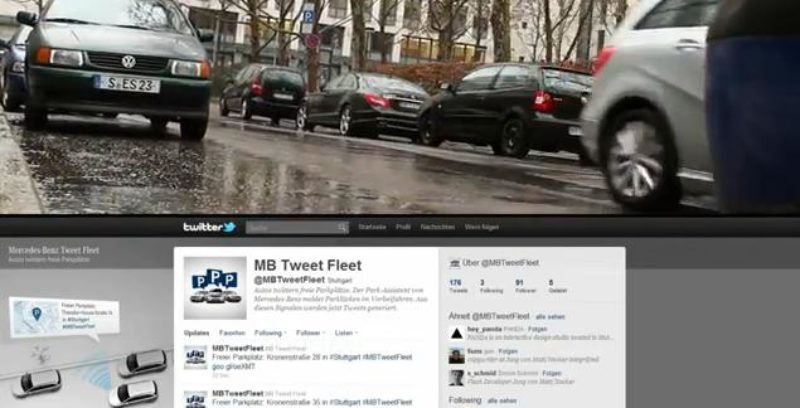 Tweet Fleet,: Servicio basado en Twitter para buscar Aparcamiento