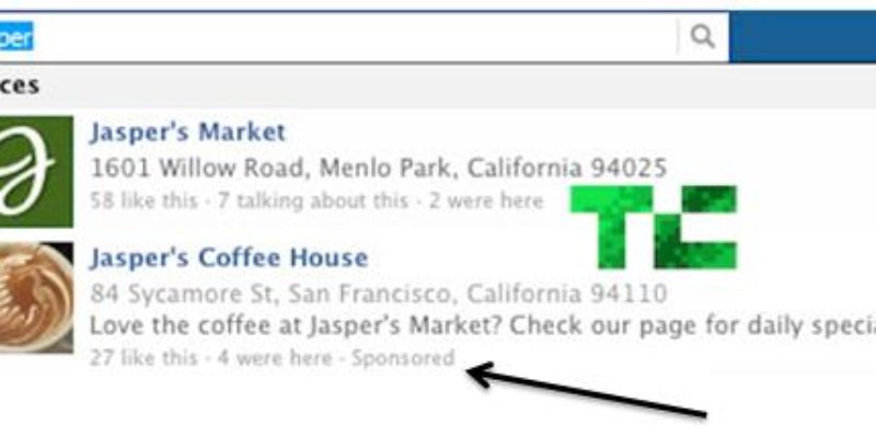 Facebook Está Probando Anuncios Patrocinados en su Buscador