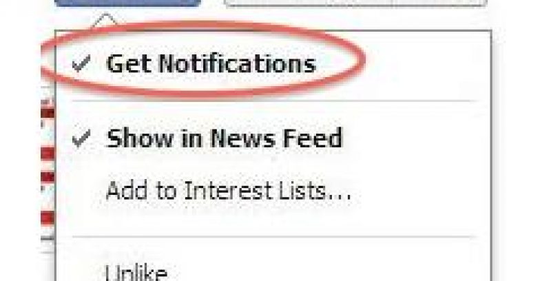 Facebook prueba que los usuarios reciban notificaciones de las fanpage