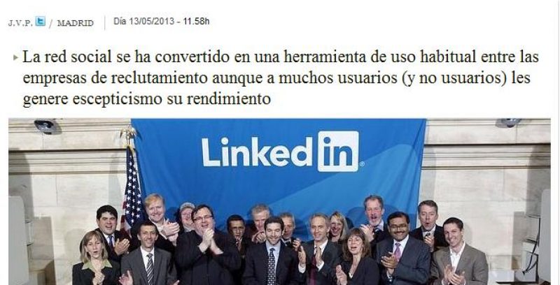 Artículo: “LinkedIn: ¿revolución o inutilidad?”