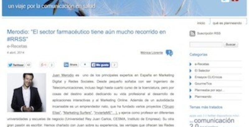 Entrevista: “El sector farmaceútico tiene aún recorrido en internet”