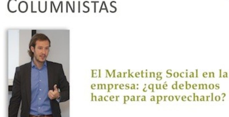 Artículo: "El Marketing Social en la empresa: ¿Qué hacer?"