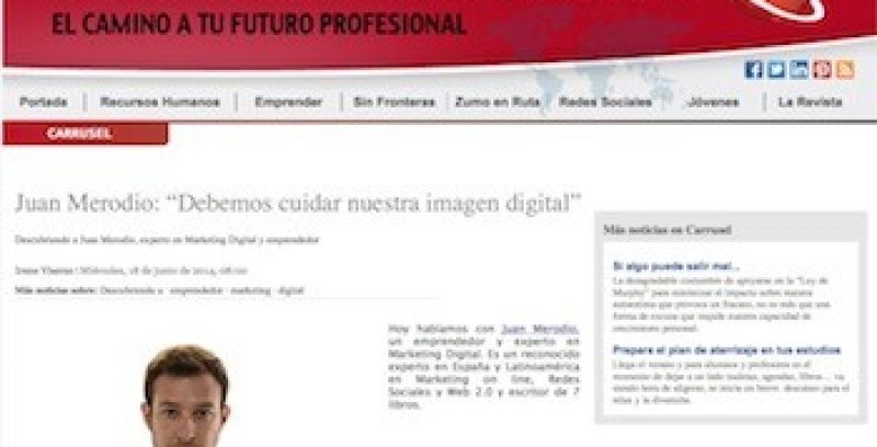 Entrevista: "Debemos cuidar nuestra imagen digital"