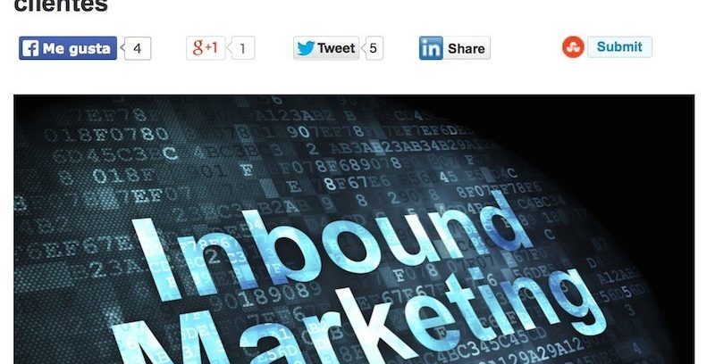 Artículo: " Cómo usar el Inbound Marketing para conseguir clientes"