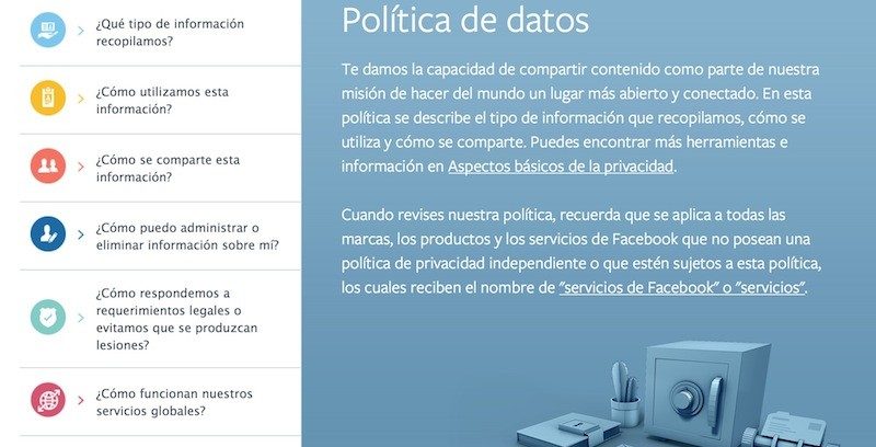 Qué información captura Facebook sobre ti y el resto de usuarios