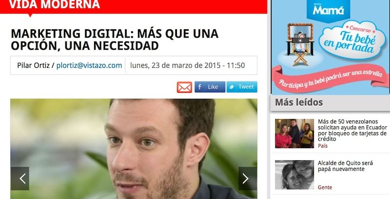 Entrevista: "Marketing Digital, más que una opción, una necesidad"