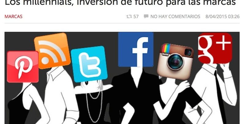 Artículo: "Los millennials, inversión de futuro para las marcas"