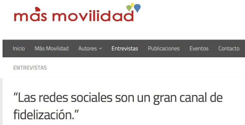 Entrevista: «Las redes sociales son un gran canal de fidelización»