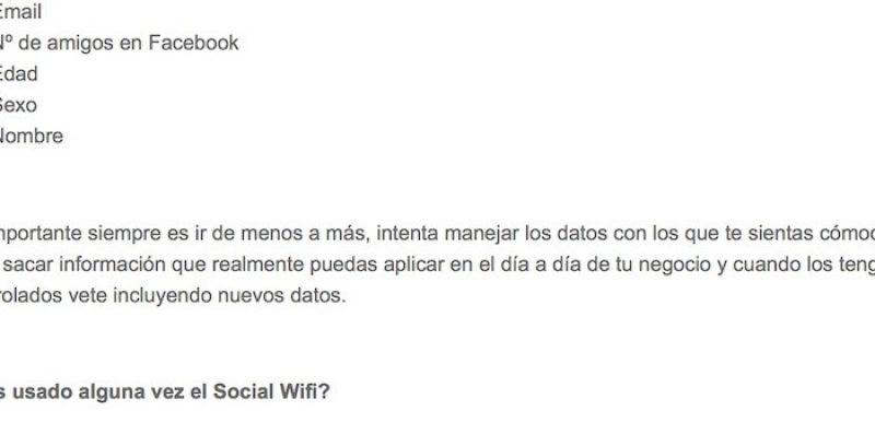 Artículo: Social Wifi, convirtiendo datos en un valor para la empresa