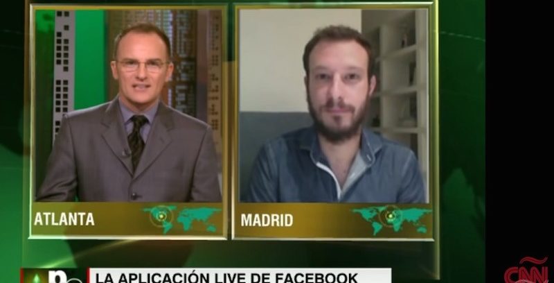 Entrevista en CNN: "Llega Live, el Periscope de Facebook"