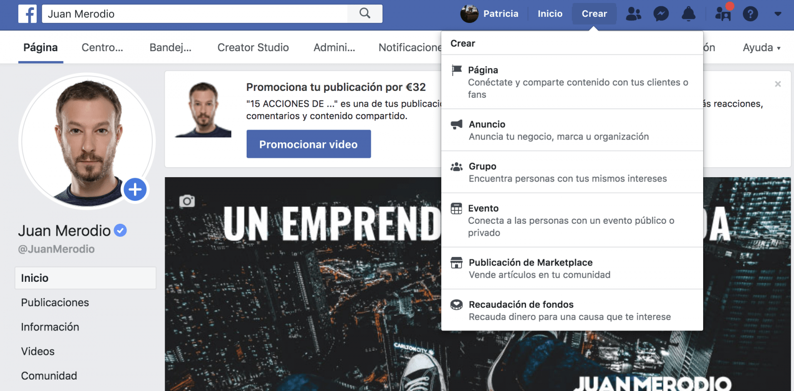 Cómo crear una página en Facebook Novedades para empresas Cómo crear una página en Facebook Novedades para empresas